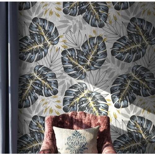 CJSIR Custom Mural Wallpaper Bedroom Living Room Decoration Nordic Minimalist Plant Leaves TV Background Mural Wall Painting