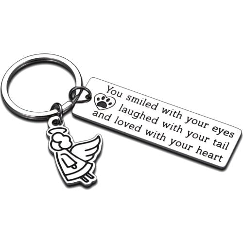 Mom Dad Memorial Keychain Gift Loss of Father Mother Sympathy Jewelry Angel Keyring Remembrance Grandpa Grandma