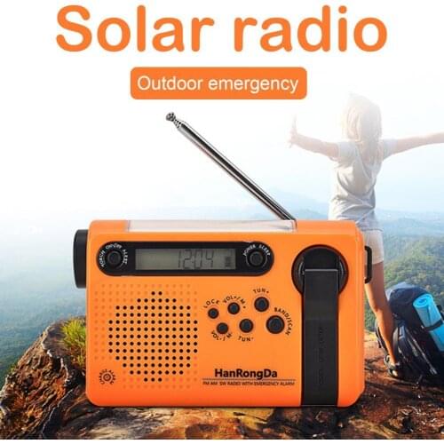 Portable Radio Pocket Full Band Radios Supports solar charging flashlight mobile phone charging