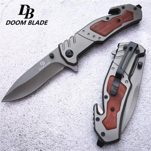 Folding Knife Tactical Hunting Survival Flipper Knives Combat Camping Tools Knives High Hardness Tool Hard Self-Protection Knife