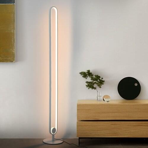 Modern Led Floor Lamp Minimalist Aluminum Floor Lamps For Living Room Bedroom Study Nordic Decor Lights Dimming Standing Lamp