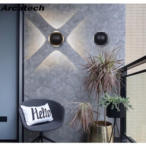 Outdoor Waterproof IP65 Wall Lamp LED Wall Light Modern Indoor/Outdoor Decor Up Down Dual-Head Aluminum Wall Lamp NR-176