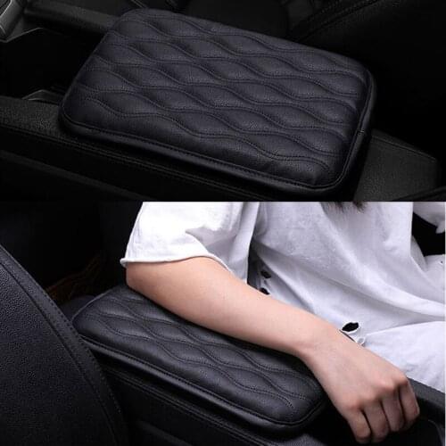 Universal Car Armrest Cushion Console Center Protection Pad PU Leather Hand Supports Mat Cover For Central Padded Interior Parts