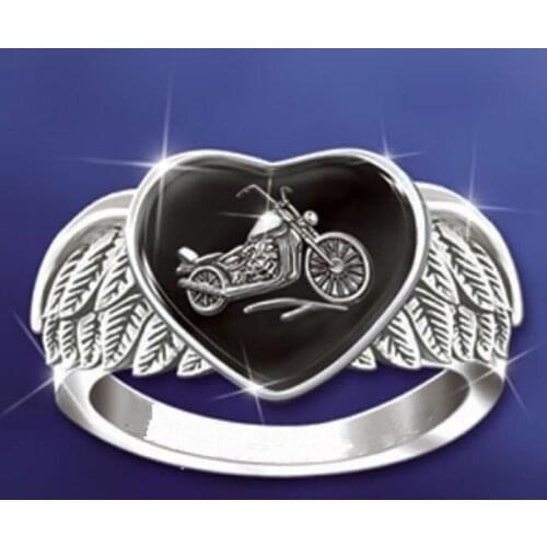 Vintage Jewelry Indie Jewelry Mens Rings Jewelry Accessories Wings Locomotive Cheap Men Rings Aesthetic Rings Indie Punk Hip Hop
