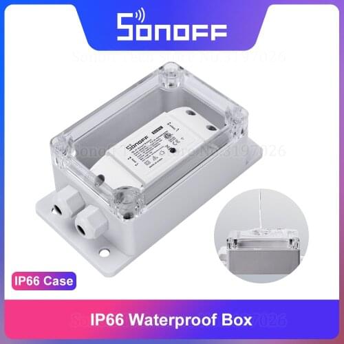 Sonoff IP66 Waterproof Junction Box Waterproof Case Water-resistant Shell Compatible With Basic/Dual/Pow/RF/TH16 Smart Switches