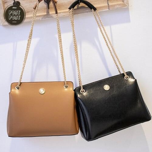 Large Female Handbag Genuine Real Leather Chain Shoulder Bag For Women Designer Chic Big Capacity Zipper Lady Office sac a main
