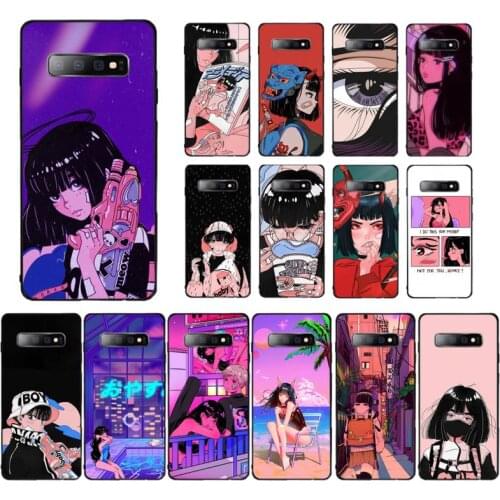 MaiYaCa Girl gun Vinne aesthetics Art Phone Case For Samsung S 6 7 8 9 10 20 plus lite edge Oppo A9 2020