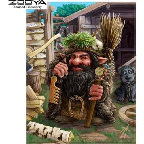 ZOOYA Diamond Embroidery DIY Diamond Painting Old Man Monster Barrel Diamond Painting Cross Stitch Rhinestone Decoration CJ765