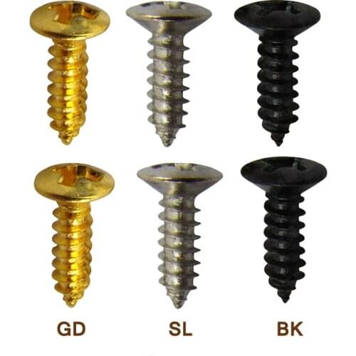 3mm Electric Guitar Pickguard Screws for Pickguards And Guitar Back Plates Electric Guitar Screws Guitar DIY Screws(50PCS pack)