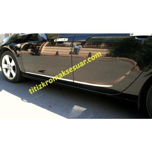 For Opel Astra J Chrome Door Side Streamer 2011 2012 2013 2014 2015 2016 2017 4 Pieces Car Accessories Special Chrome Accessory