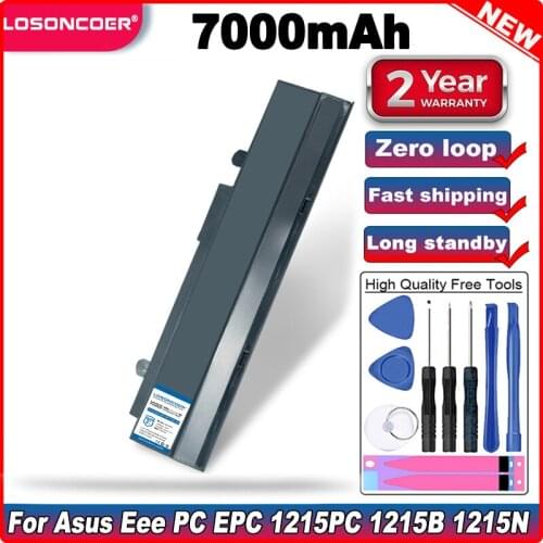 7000mAh 6 Cells Battery For Asus Eee PC EPC 1215PC 1215B 1215N 1015b 1015 1015bx 1015px 1015p A31-1015 1215B A31-1015 A32-1015