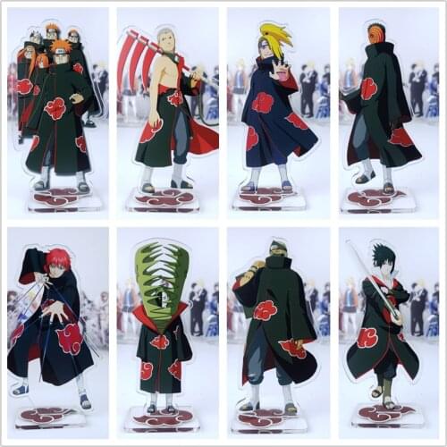NARUTO Akatsuki action figura Anime Pain Konan Zetsu Itachi Kisame Sasori Deidara acrylic dolls figure toy 15cm