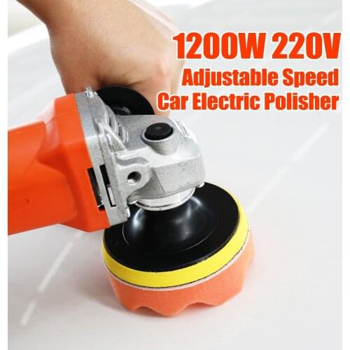 1580/1200W 220V Adjustable Speed Car Electric Polisher Waxing Machine Automobile Furniture Polishing Tool