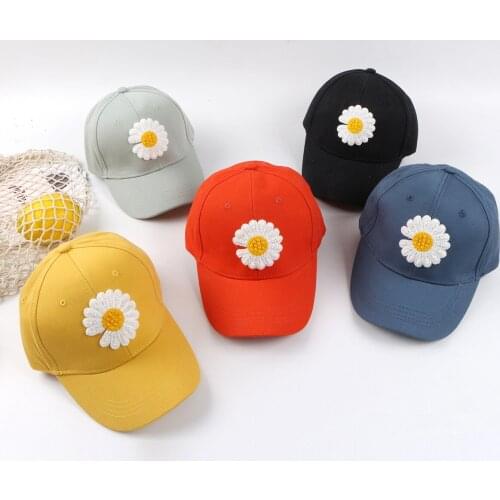 Zomer Kind Baseball Cap 2 Tot 6 Jaar Kleine Madeliefjes Borduren Hip Hop Kids Hoeden Jongens Meisjes Caps Snapback Mesh Hoed