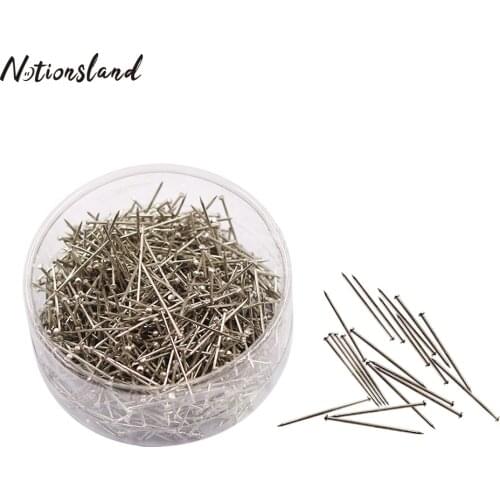 900pcs/box Stainless Steel Head Pins Satin Pin Dressmaker Pins for Sewing Craft Quilt Applique Sewing Needle 26mm