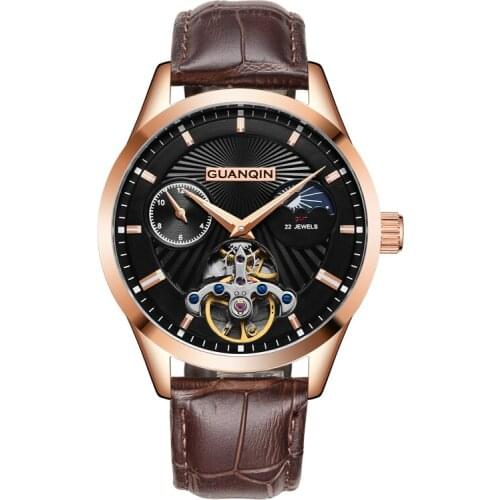 2020 Guanqin GJ16105 Fashion mens watch top brand luxury watch blue watch mens waterproof sports watch relegio masculino