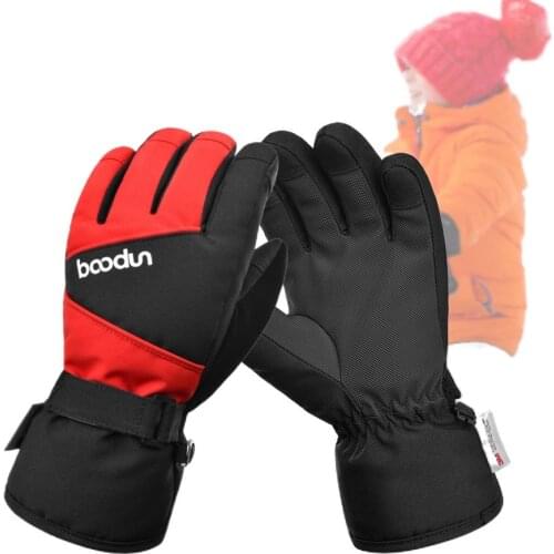 Child Warm Gloves Winter Waterproof Boys Snow Ski Sports Gloves Non-slip Girls Outdoor Entertainment Accessories Make Snowman
