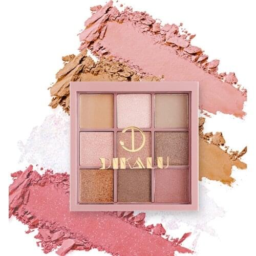 Nine palace eye shadow, natural color is not easy to decolor net red high pearl eye shadow disc