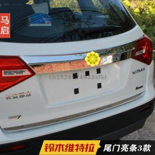 For Suzuki Vitara 2015-2018 high quality stainless steel/ABS tailgate decoration car styling car accessories
