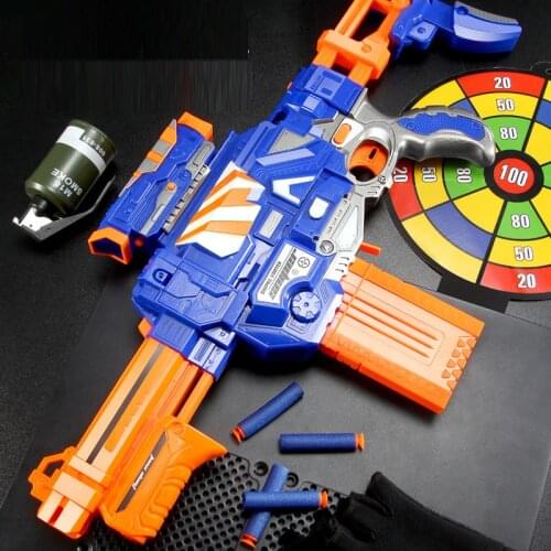 Electric Toy Gun For Kids Children Launch Rifle Toy Guns For Boys With Soft Bullet Simulation Weapon Model Birthday Gifts