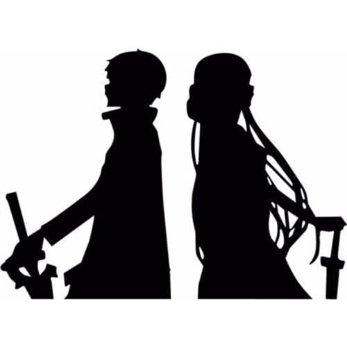 Fuzhen Boutique Decals Exterior Accessories Sword Art Online(Sao) Kirito Asuna Car Sticker Funny Motorcycle Decal