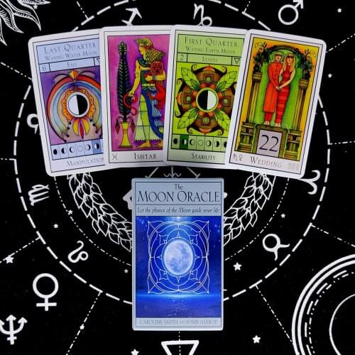 The Moon Oracle Cards Divination Deck Entertainment Party Board Game Support Drop Shipping 72 Pcs/Box