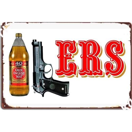 40 9 Ers 40oz 9mm Metal Plaque Poster Plates Party Wall pub create Tin sign Poster