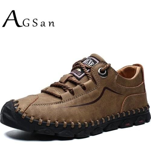 Waterproof Men Casual Shoes Outdoor Flats Big Size 39-46 Handmade Zapatos Hombre Comfortable Men Shoes Khaki Leisure Footwear