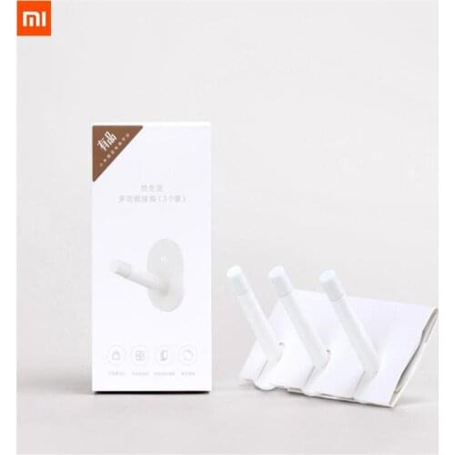 Xiaomi Mijia HL Wall Hooks Little Adhesive Multi-function Hooks/Wall Mop Hook Strong Bathroom bedroom Kitchen 3PCS