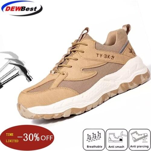 New style anti-smashing and anti-piercing safety shoes, fashionable, lightweight and comfortable industrial working sports shoes