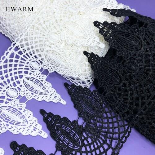 Latest African Laces Fabric 2021 Craft 15yard 10.5cm High Quality Sewing Trim Water Soluble Milk Silk Dress Accessories Wedding