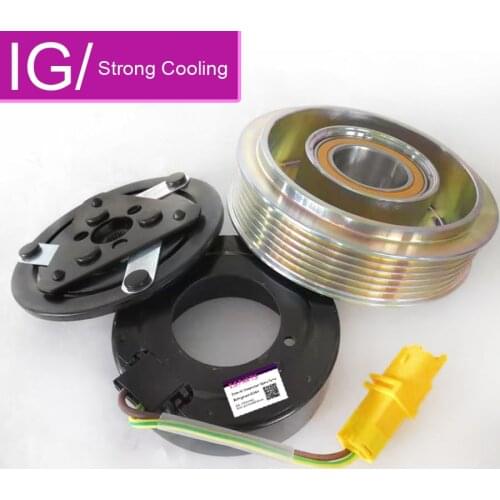 For Peugeot 206 307 NEW AC Compressor Clutch spare parts 12V SD6V12 Bearing 355520 AIRCOM A/C Compressor Clutch ASSY