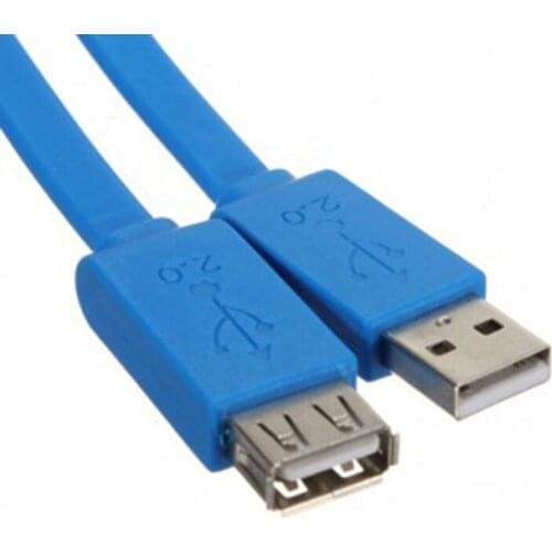 1.5m Flat Slim High Speed USB 2.0 Extension Cable A Male to A Female Cord AM/AF