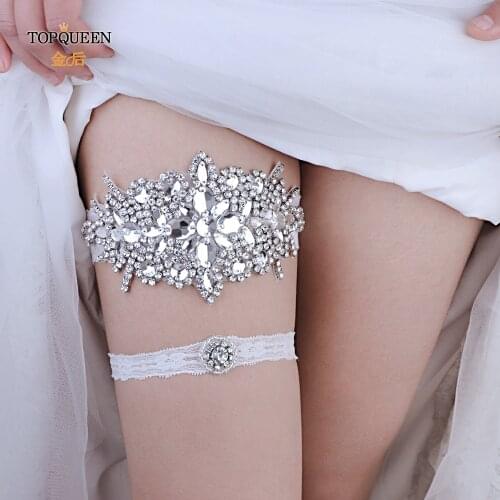 TOPQUEEN Lady Lingerie Garter Stocking Lace Garter Belt Legs Ring Harness Women Belt Wedding Garter Bridal Girl THS05 TH20