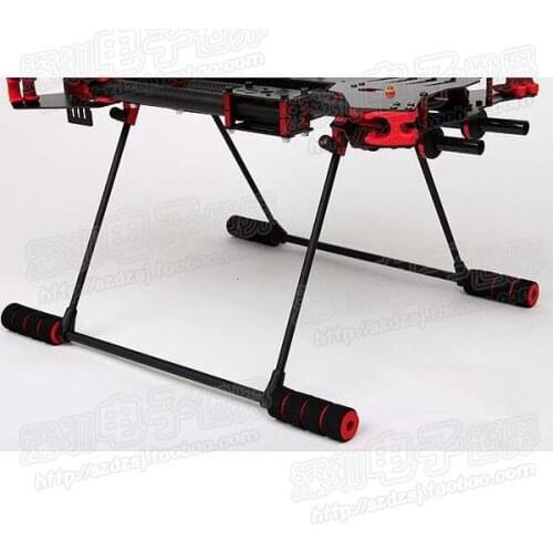 Glass Fiber Light Weight tall Landing Gear Skid Kit for H4 Folding Alien four axis six axis Quadcopter Multicopters