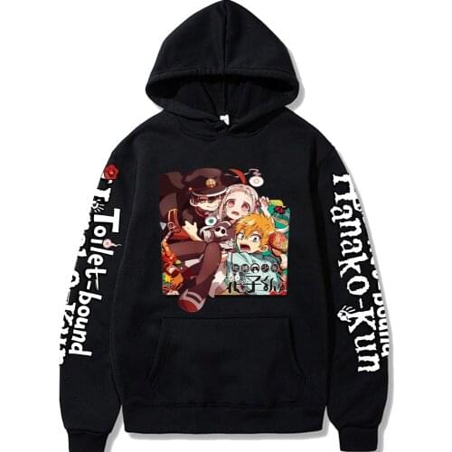 Hoodie Sweatshirt Anime Toilet-bound Hanako-kun Men Women Printing Pullover Casual Sweatshirt Hip Hop Streetwear Tops Unisex