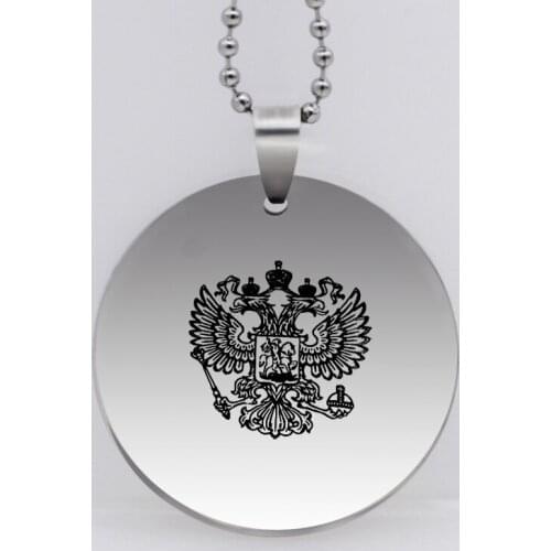 Ufine jewelry double heads eagle pendant army card US Marine Corps team logo stainless steel customed necklace N4503