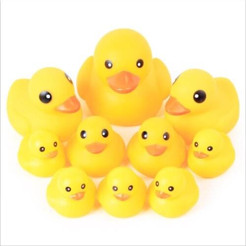 Funny Little Yellow Duck Pet Squeak Toys Dog Toys For Small Large Dogs Cats Vinyl Glue Nuk Puppy Chew Toys Dog Supplies 3 Size