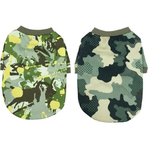 Pet Cat Dog Fancier Suede Dog Camouflage Sweater Fancier Suede Puppy Chihuahua Pet Cat Dog Clothing
