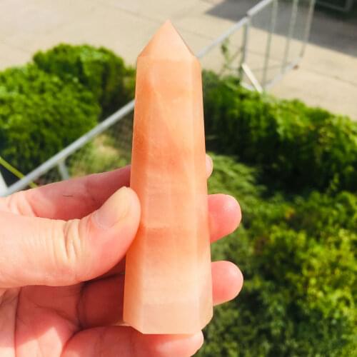 1PCS Natural Quartz Dali Jasper Tower Pork Stone Obelisk Healing Crystal Points