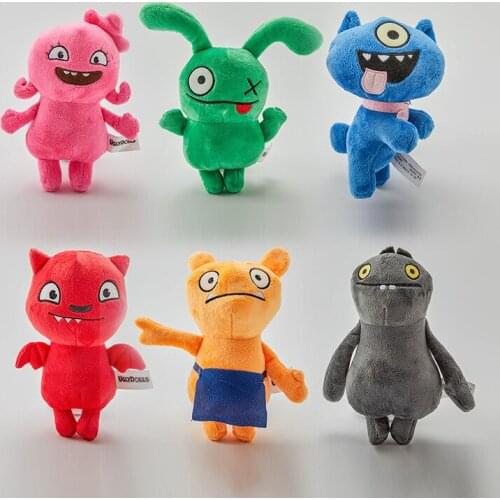 18cm Anime Uglydoll Plush Toy Cartoon Ox Moxy Babo Uglydog Soft Stuffed Animal Dolls Ugly Toys for Children Birthday Gifts