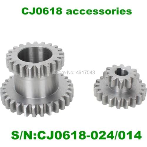2pcs High&low Metal Transmission speed gear CJ0618 Teeth T29xT21 T20xT12 metal gears Lathe Main shaft duplicate double gear