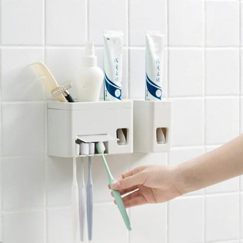2019 New Hands Free Automatic Squeezer Toothpaste Dispenser Squeeze Out Wall Mount Bathroom Accessories Squeezer Creative L*5