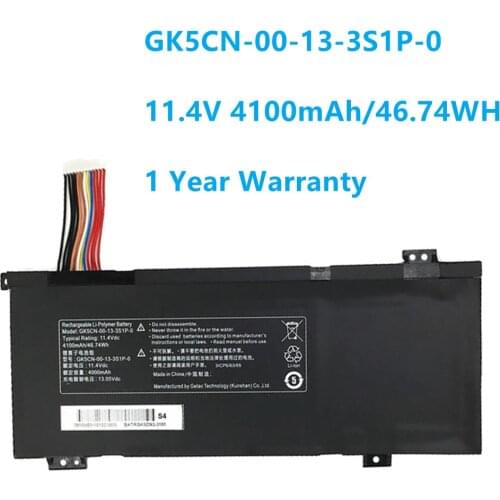 GK5CN-00-13-3S1P-0 Laptop battery For MECHREVO x8ti x9ti Pro For Machenike T90 Plus T90-T3P F117-B F117-B3/B6D 11.4V 4100mAh