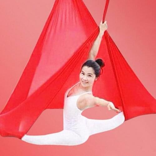 ZENGJIE Brand Elastic 5 meters Yoga Swing Hammock Multifunction Anti-gravity Yoga Bed belts for yoga training Yoga for sporting