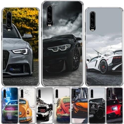 Sports Cars Male Men Phone Case For Huawei P40 P30 P20 P10 Mate 10 20 30 Lite Pro P Smart Z 2018 Plus 2019 Cover Shell Coque