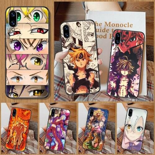 The Seven Deadly Sins Anime Phone Case For Huawei Honor 6A 7A 7C 8A 8X 8 9 9X 10 10i 20 Lite Pro black soft prime pretty back