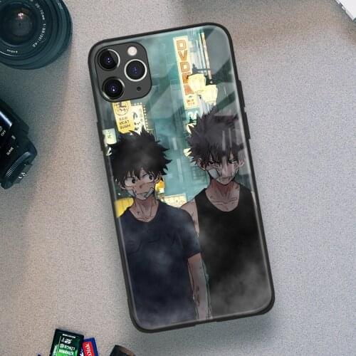 Bakugo and Izuku My Hero Academia Anime Soft TPU Glass Phone Case for IPhone SE 6s 7 8 Plus X Xr Xs 11 12 Mini Pro Max Samsung