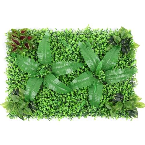 60x40cm Artificial Leaf Hedge Board Plant Hedge Panel Noise Reduction UV Protected Privacy Fence Screen Backyard Garden Decor