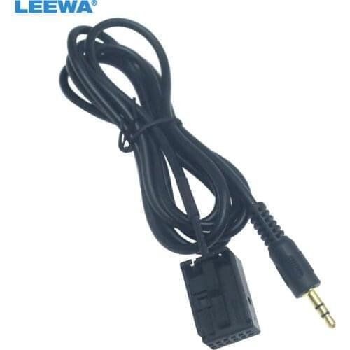LEEWA Car Stereo 3.5mm Male Jack AUX-IN Adapter Cable For BMW Z4/E85/E86/X3/E83 MINI COOPER AUX Audio Wire Adapter #CA5808